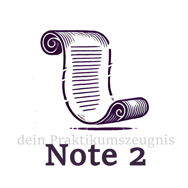 Icon für Praktikumszeugnis Note 2