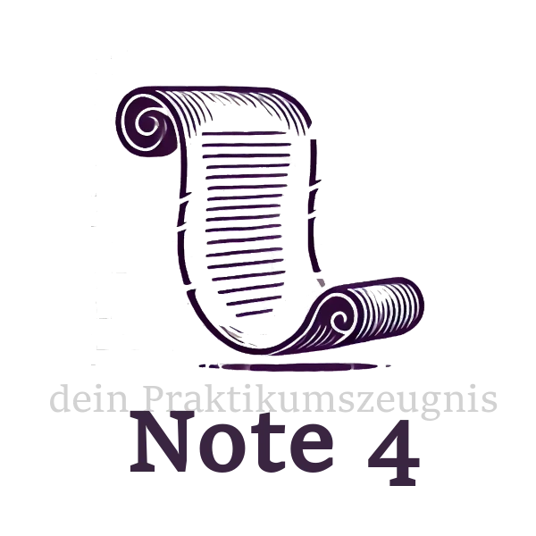 Icon für Praktikumszeugnis Note 4