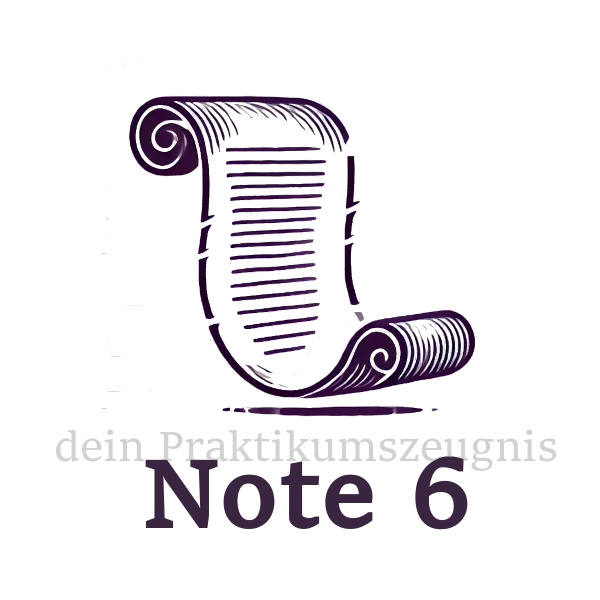 Icon für Praktikumszeugnis Note 6